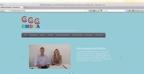 Print do desenvolvimento do site CMDCA Petrópolis pela PetroSite