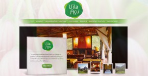 Criação do site da Pousada Vila Açu - Bonfim - Petrópolis - Rio de Janeiro pela Petrosite empresa especializada em criação de sites
